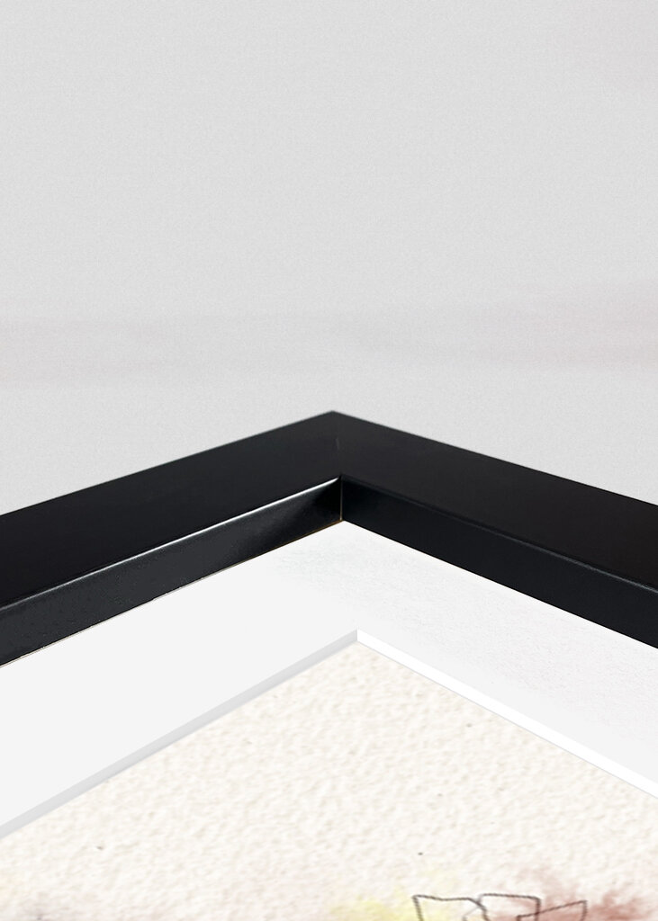 Orange and Yellow Flowers in a Striped Vase