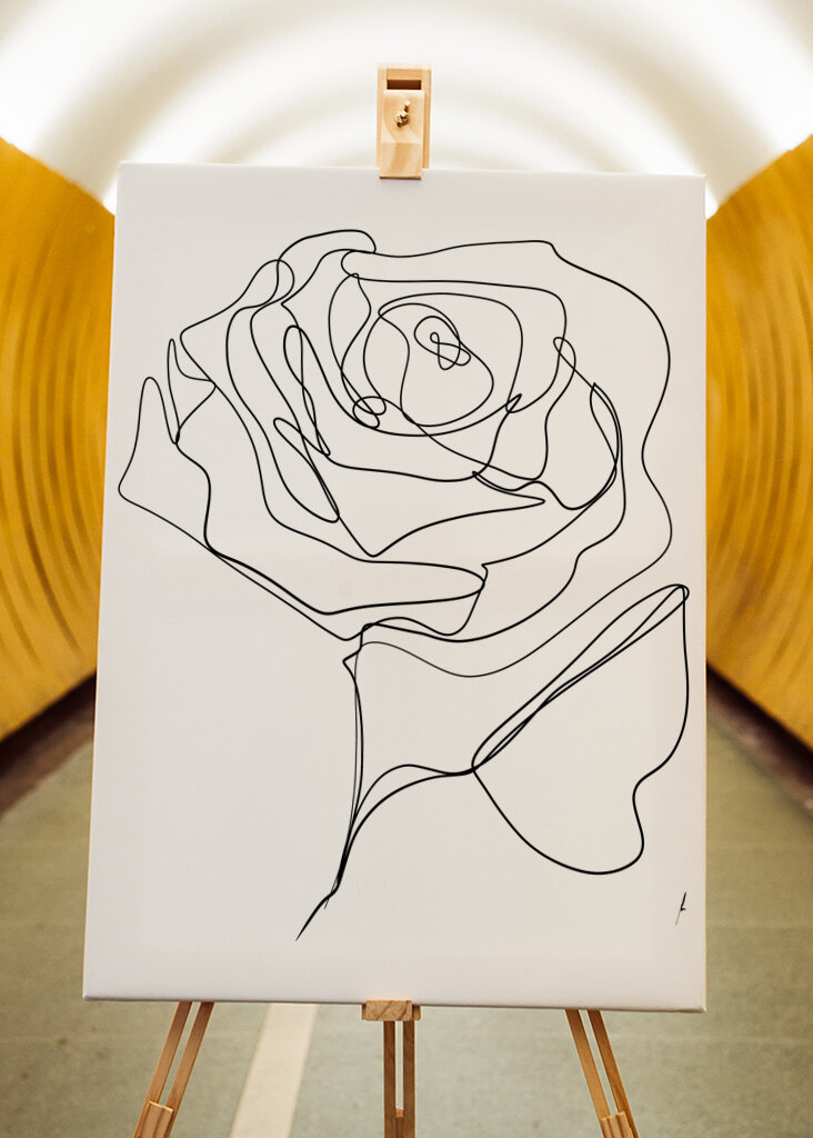 ROSE ONE-LINE DRAWING