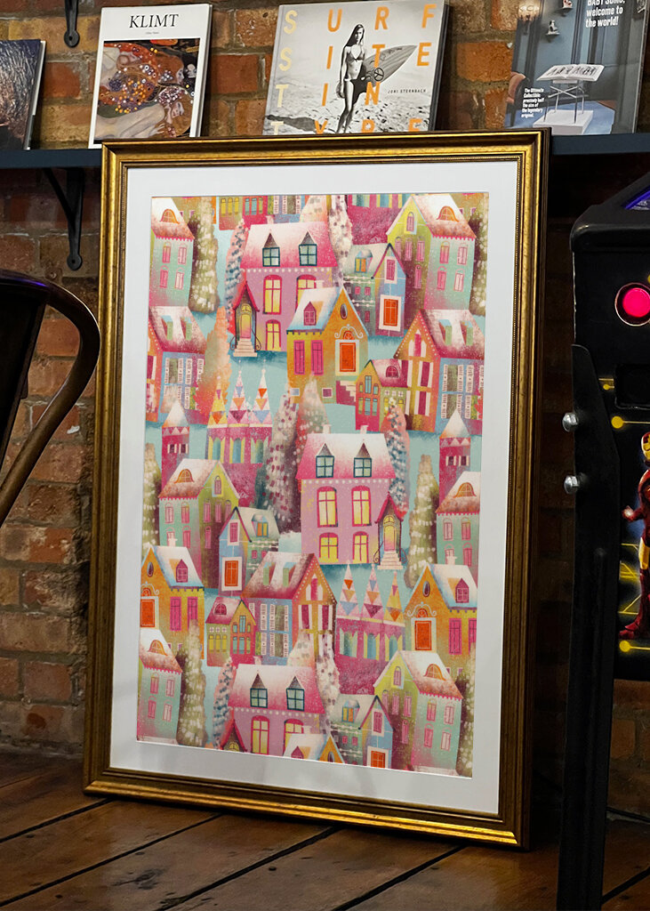 Snowy Happy Winter Village