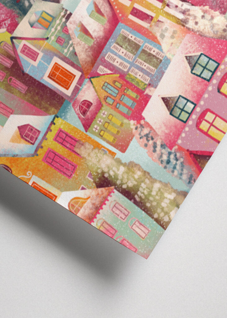 Snowy Happy Winter Village