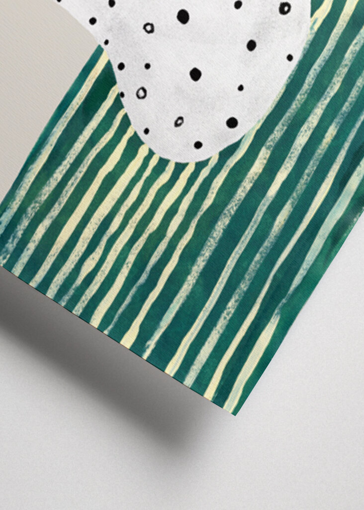 Potted Blooms Dotted Vase