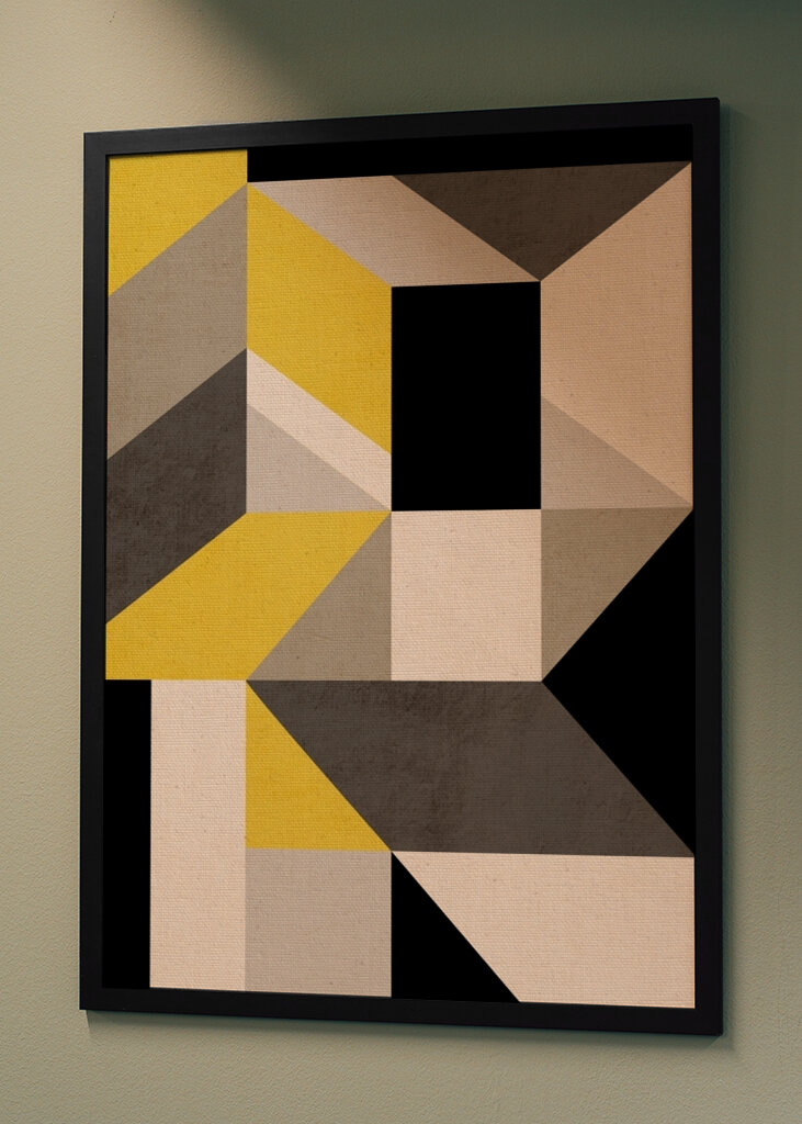 Geometrical Composition With A Minimalist Color Palette