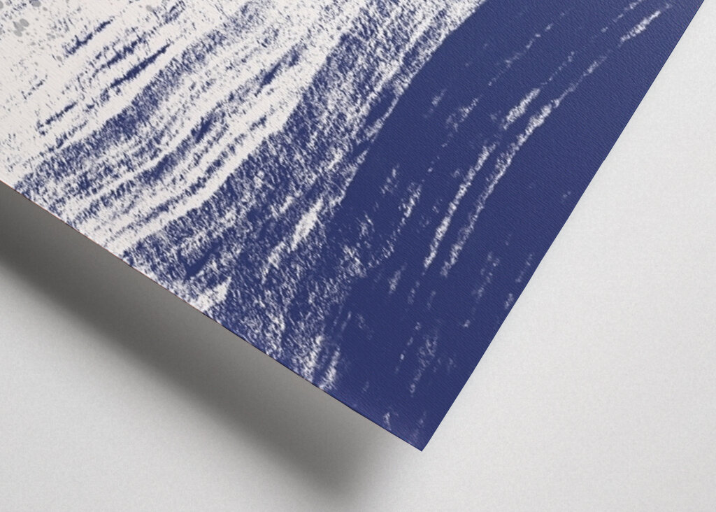 Blue And White Waves