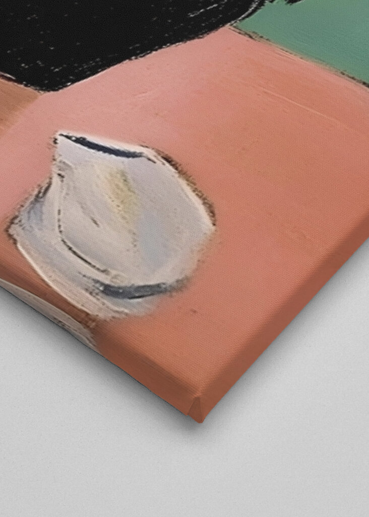 Floral Arrangement In A Black Vase