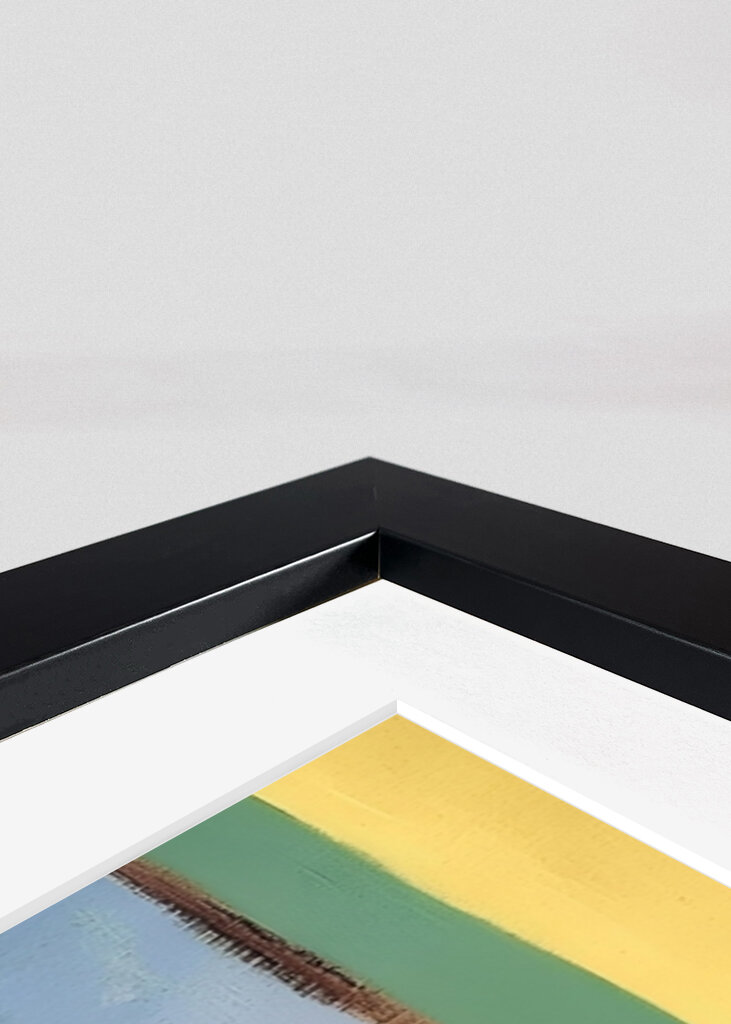 Floral Arrangement In A Black Vase