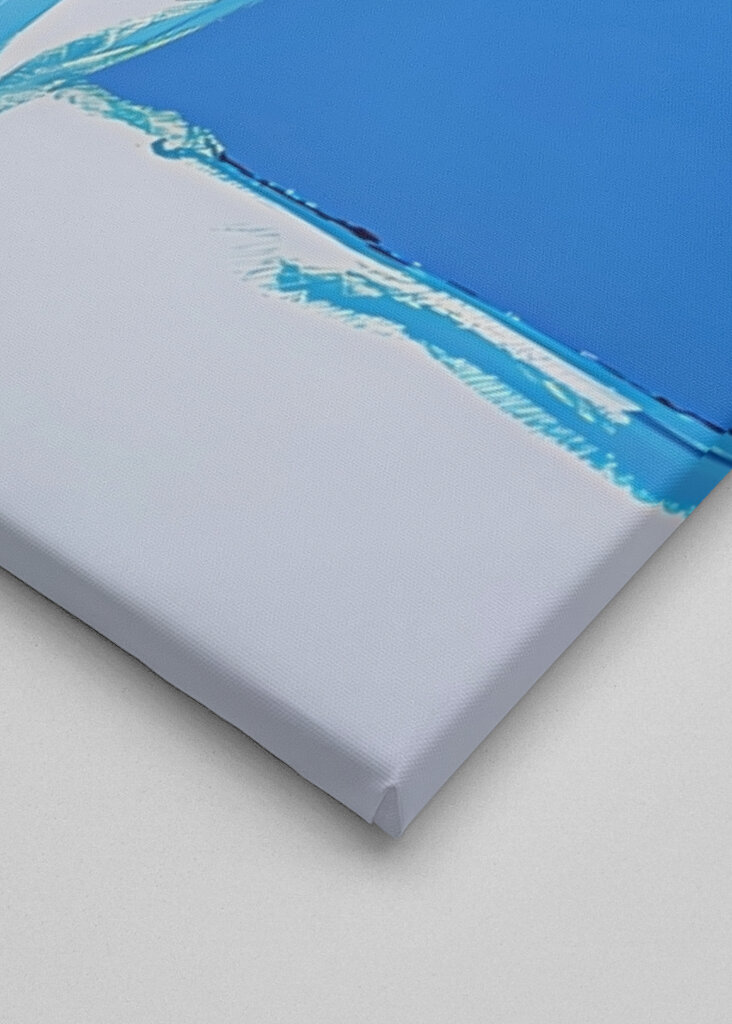 White Roses In a Blue Vase