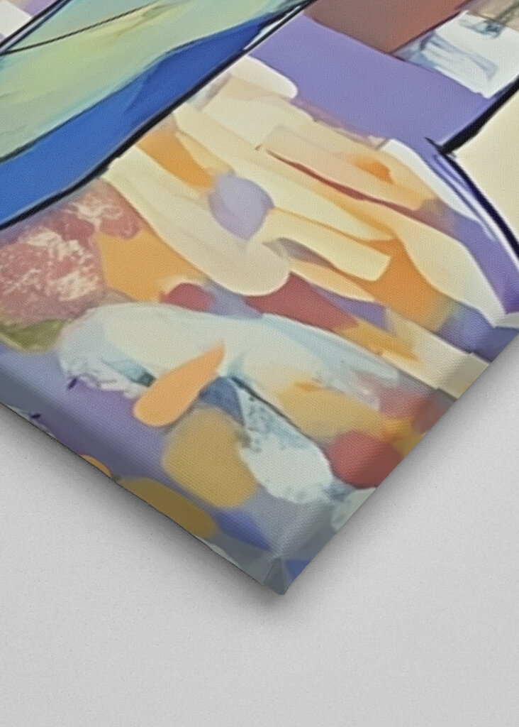 Woman In A Blue Dress