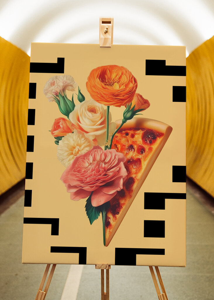 Pizza and Flowers