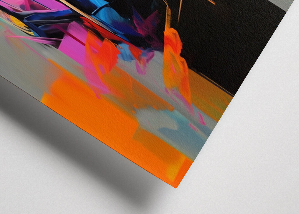 DeLorean in a Dynamic Colorful Style