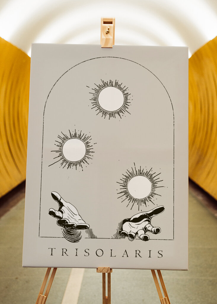 Three Suns Above Two Hands