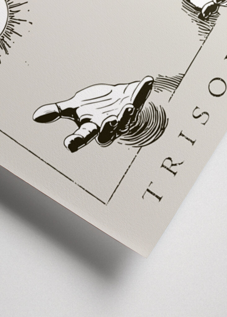 Three Suns Above Two Hands