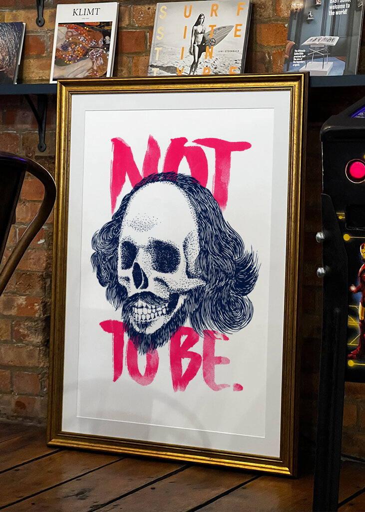 Stylized Skull With Distinctive Hair