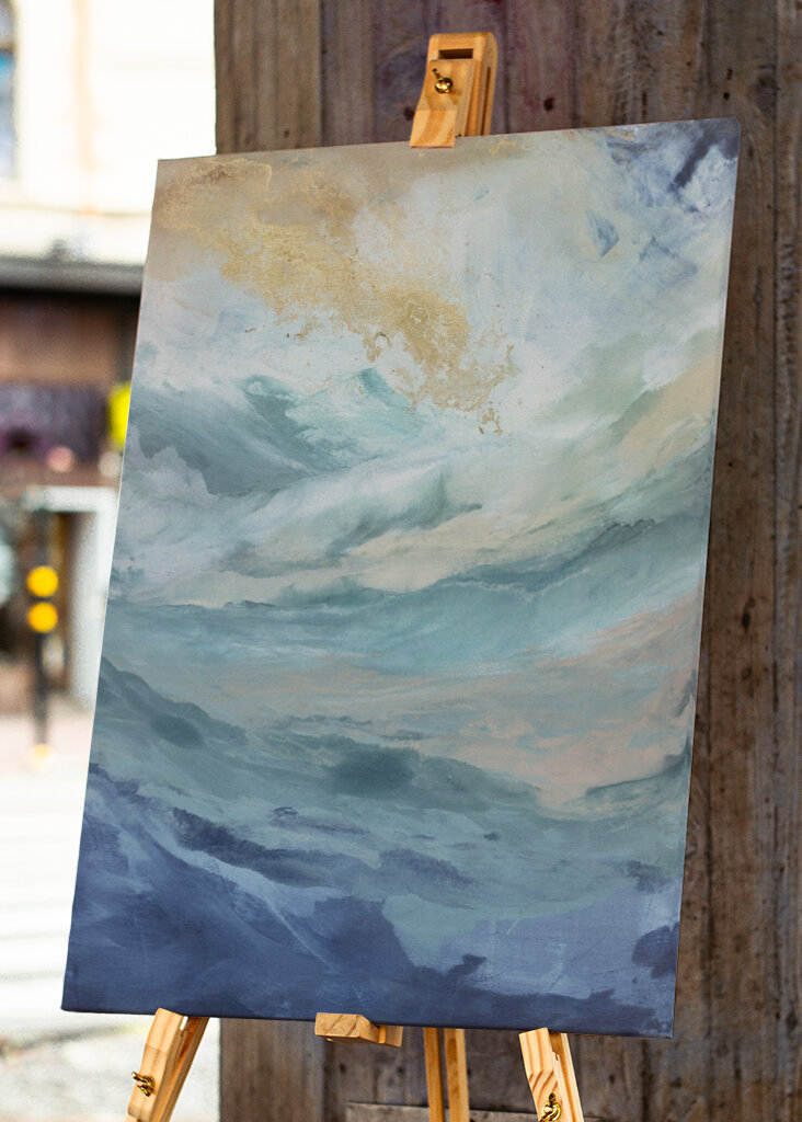 Evoking Ocean Waves and Sky