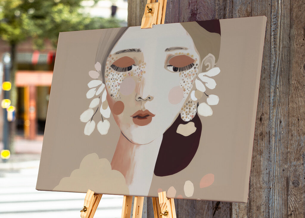 Portrait of a Woman with a Calm Expression