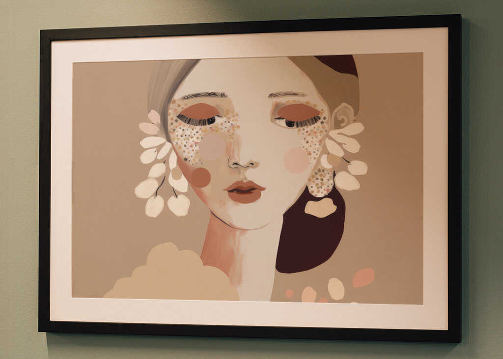 Portrait of a Woman with a Calm Expression