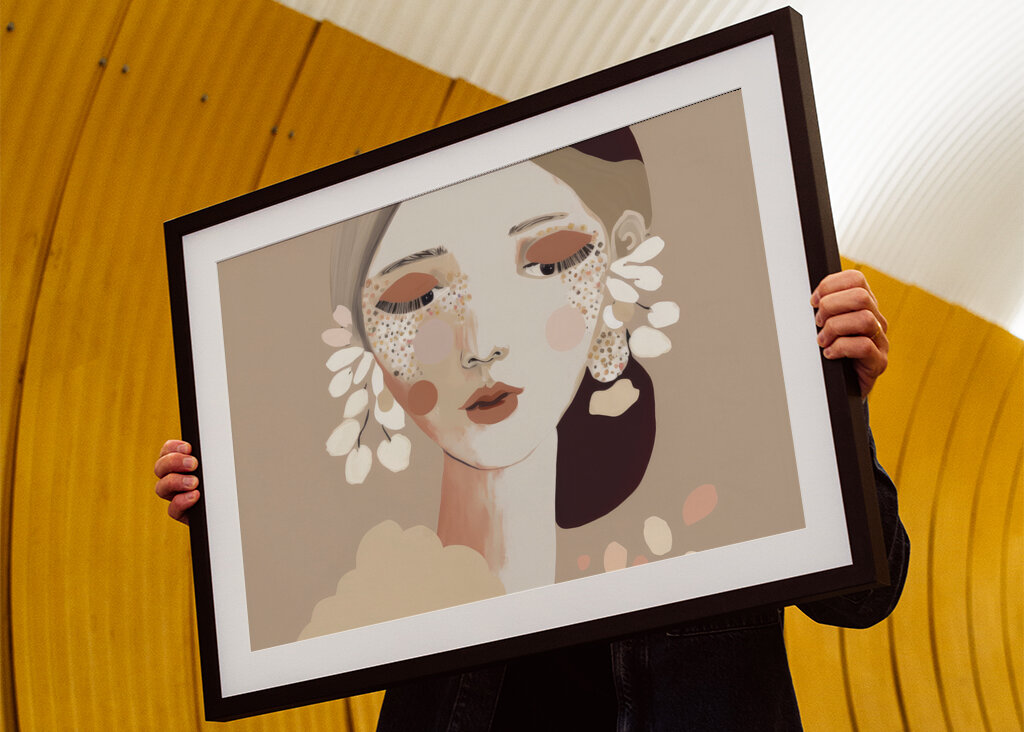 Portrait of a Woman with a Calm Expression