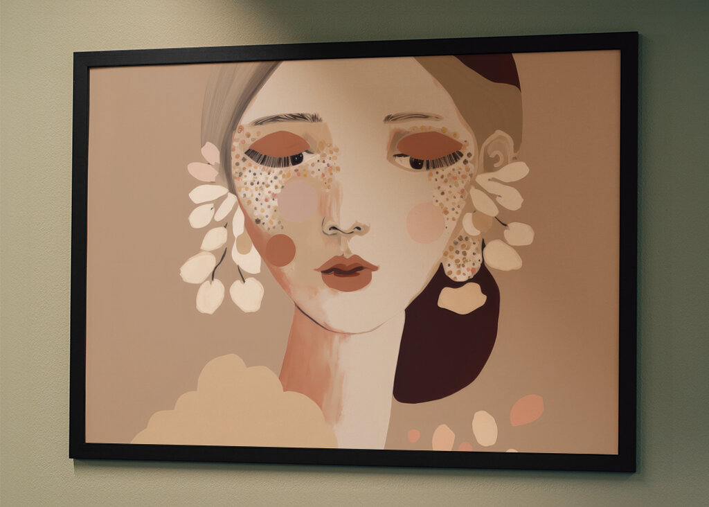 Portrait of a Woman with a Calm Expression