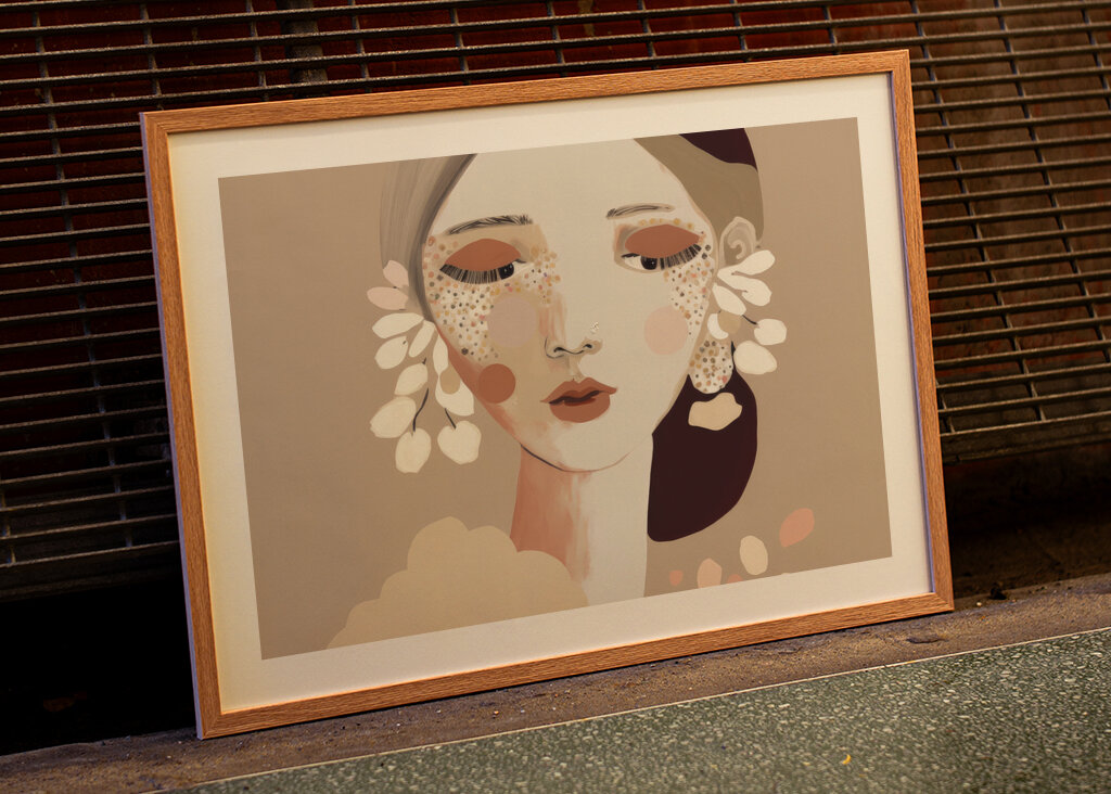 Portrait of a Woman with a Calm Expression