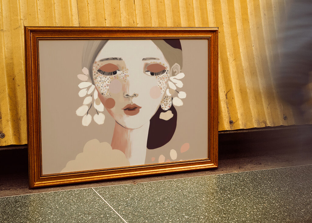 Portrait of a Woman with a Calm Expression