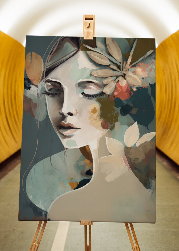 Portrait of a Woman with Closed Eyes