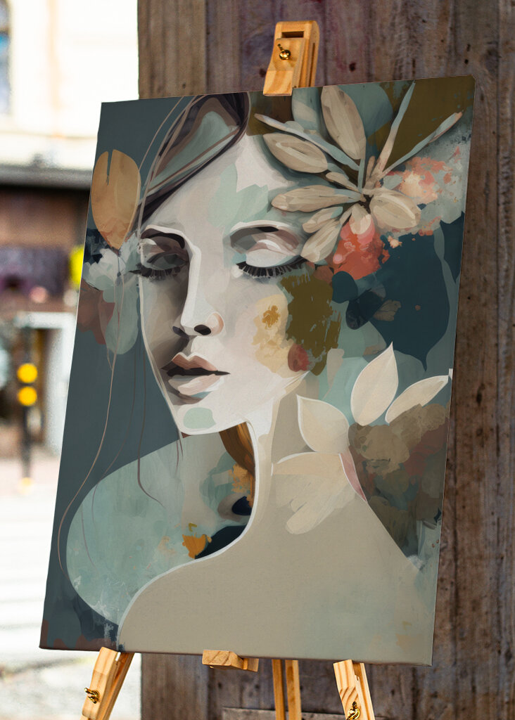 Portrait of a Woman with Closed Eyes