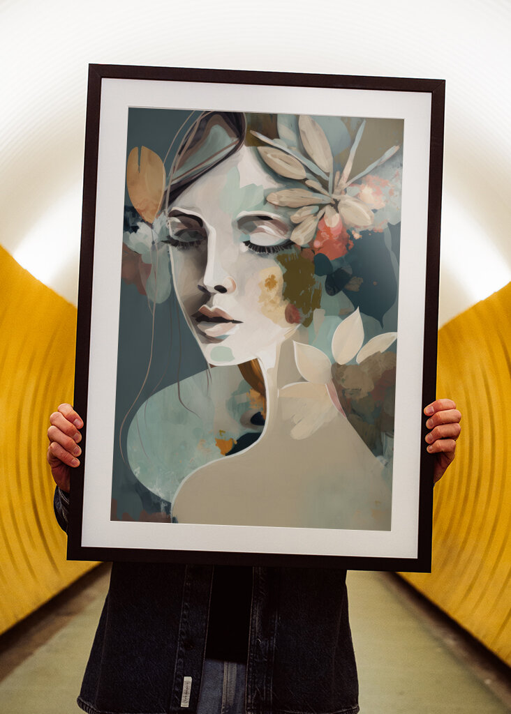 Portrait of a Woman with Closed Eyes