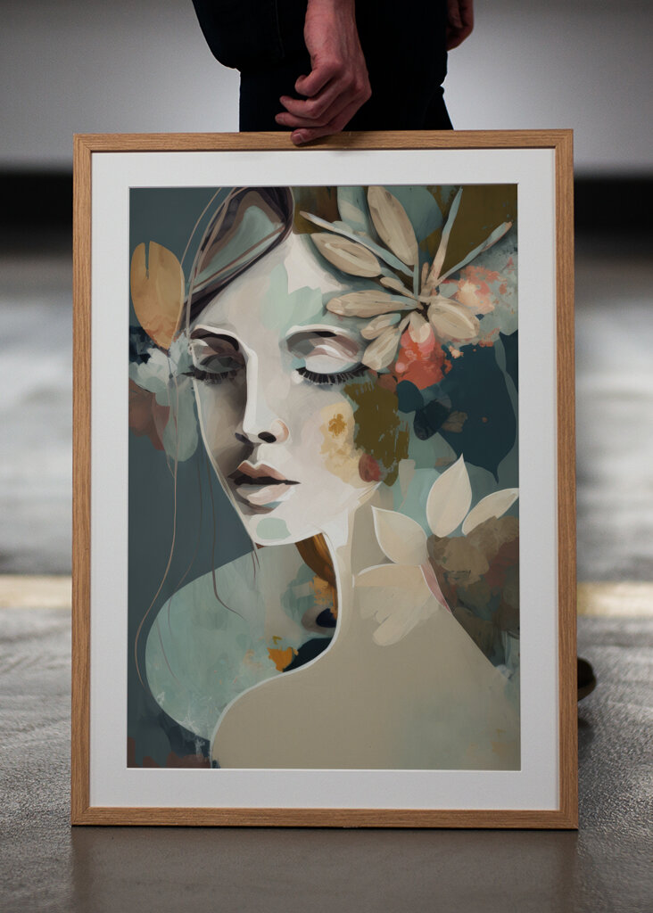 Portrait of a Woman with Closed Eyes