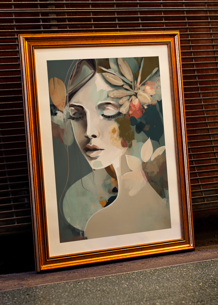 Portrait of a Woman with Closed Eyes