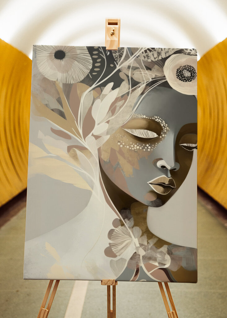 Portrait of a Woman with Closed Eyes