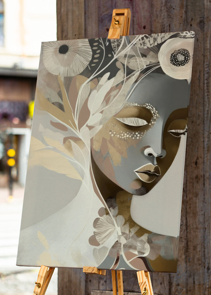 Portrait of a Woman with Closed Eyes