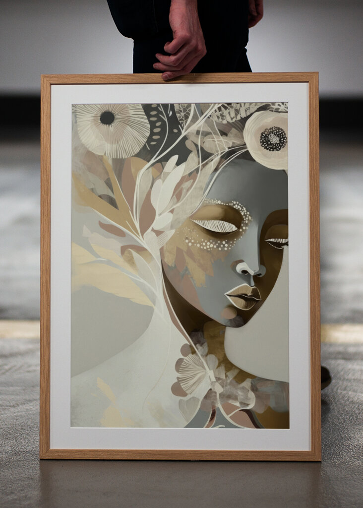 Portrait of a Woman with Closed Eyes