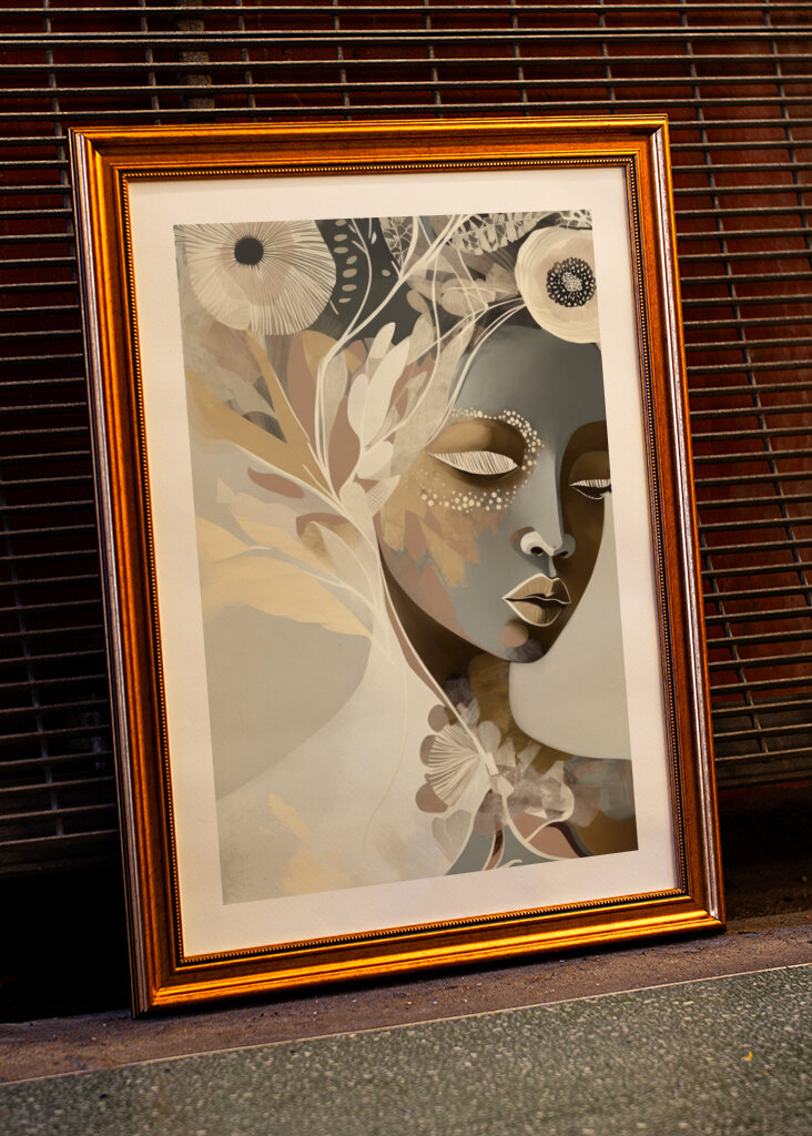 Portrait of a Woman with Closed Eyes