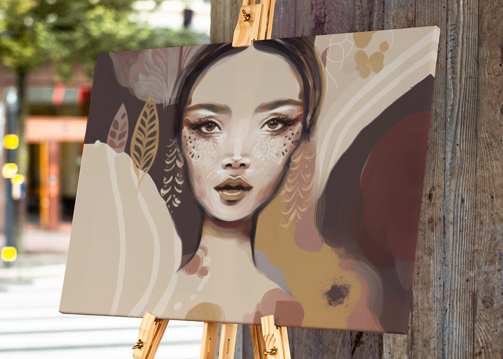 Woman's Face Portrait