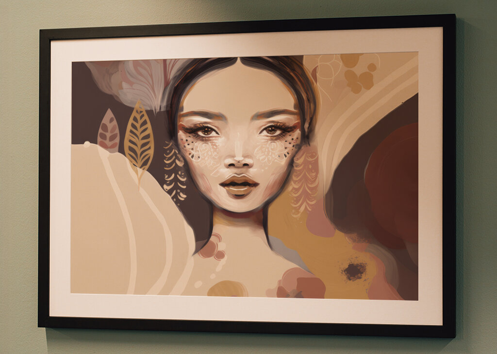 Woman's Face Portrait