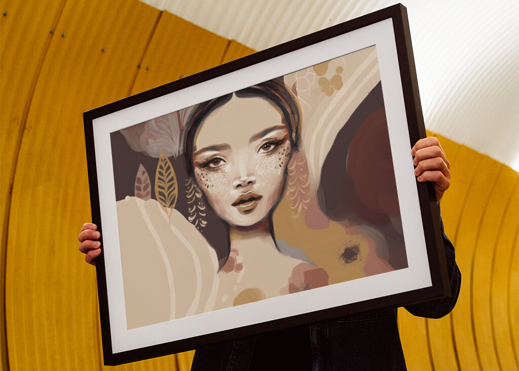 Woman's Face Portrait