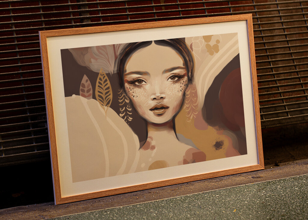 Woman's Face Portrait