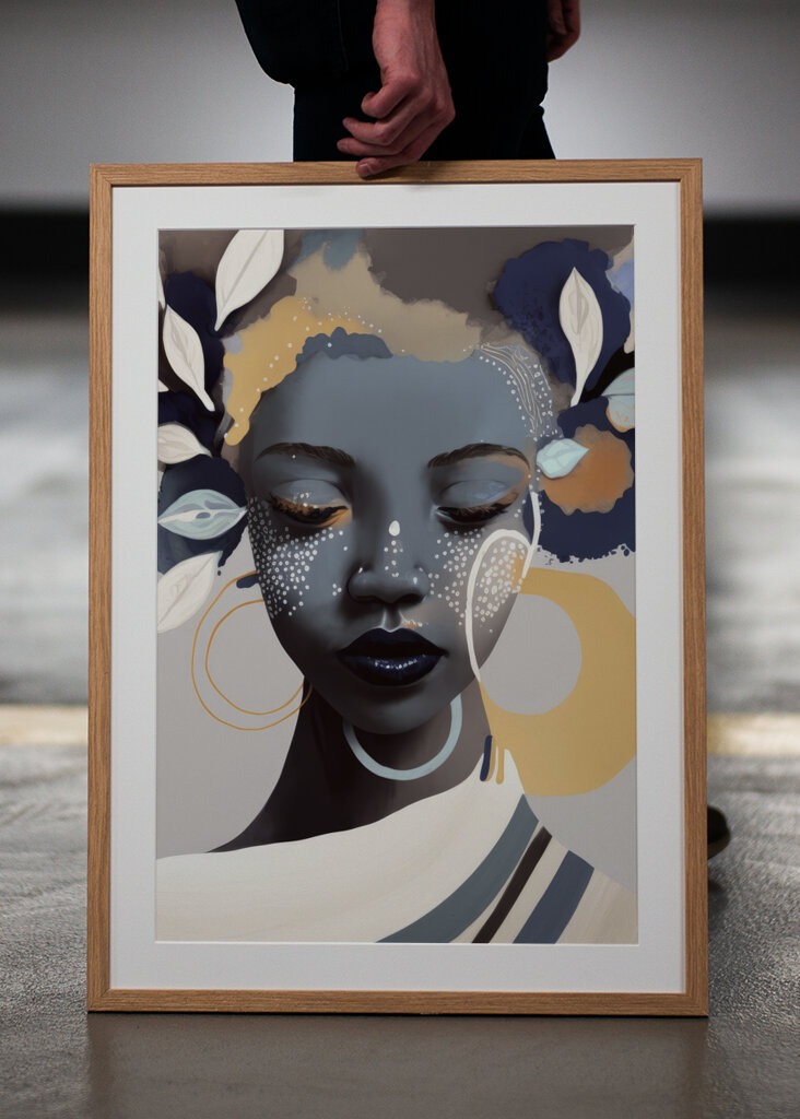 Portrait of a Woman with a Serene Expression