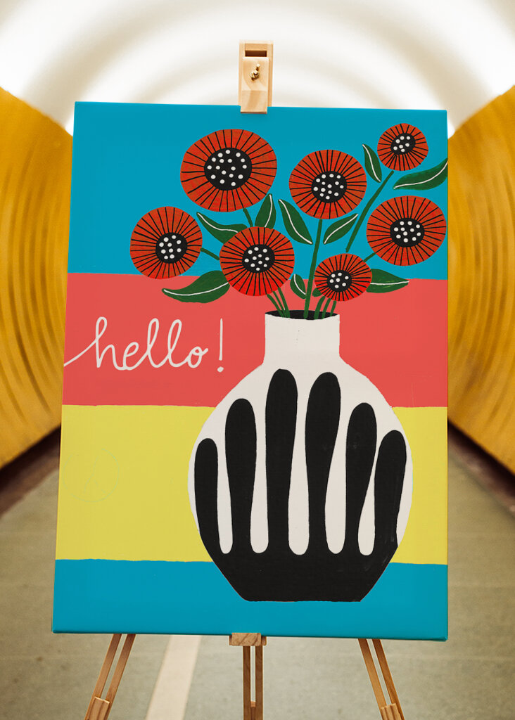 Black And White Vase