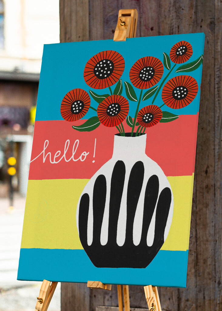 Black And White Vase