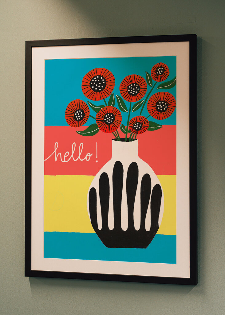 Black And White Vase