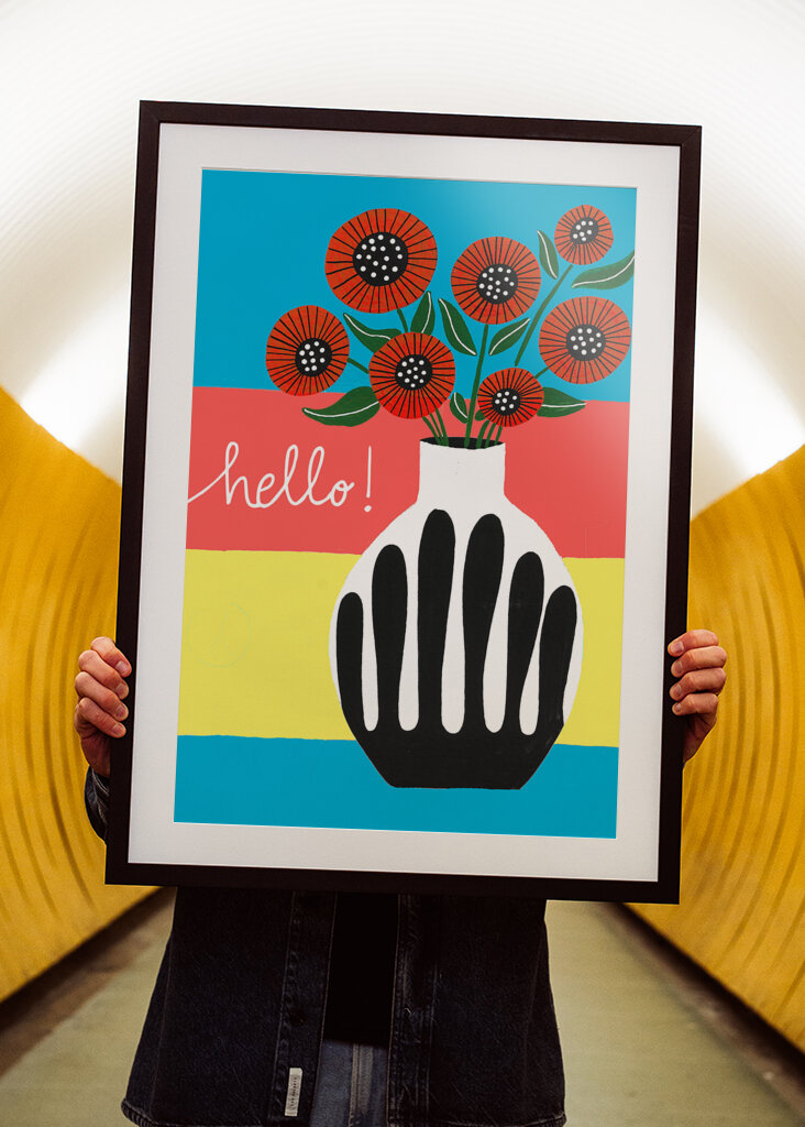 Black And White Vase