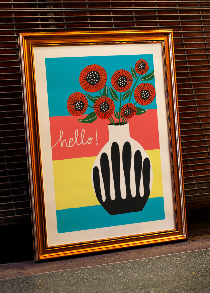 Black And White Vase