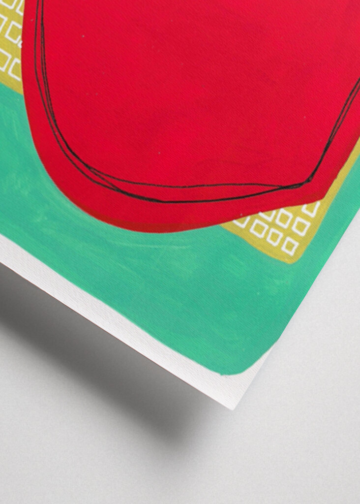 Vibrant Red Vase Blossoms