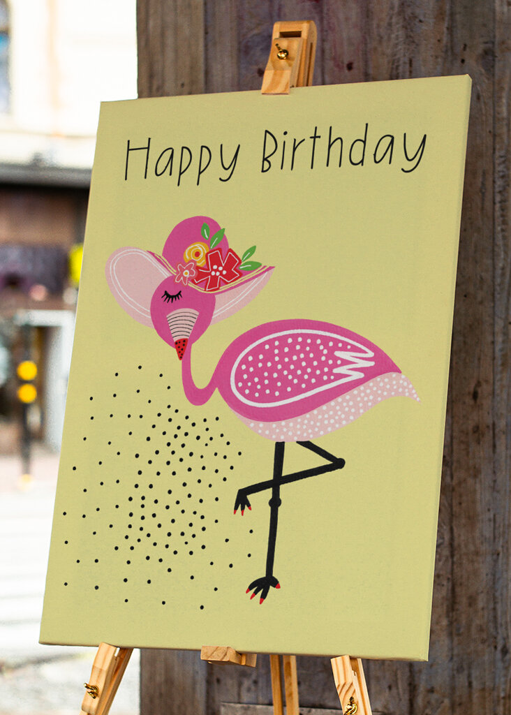 Birthday Flamingo