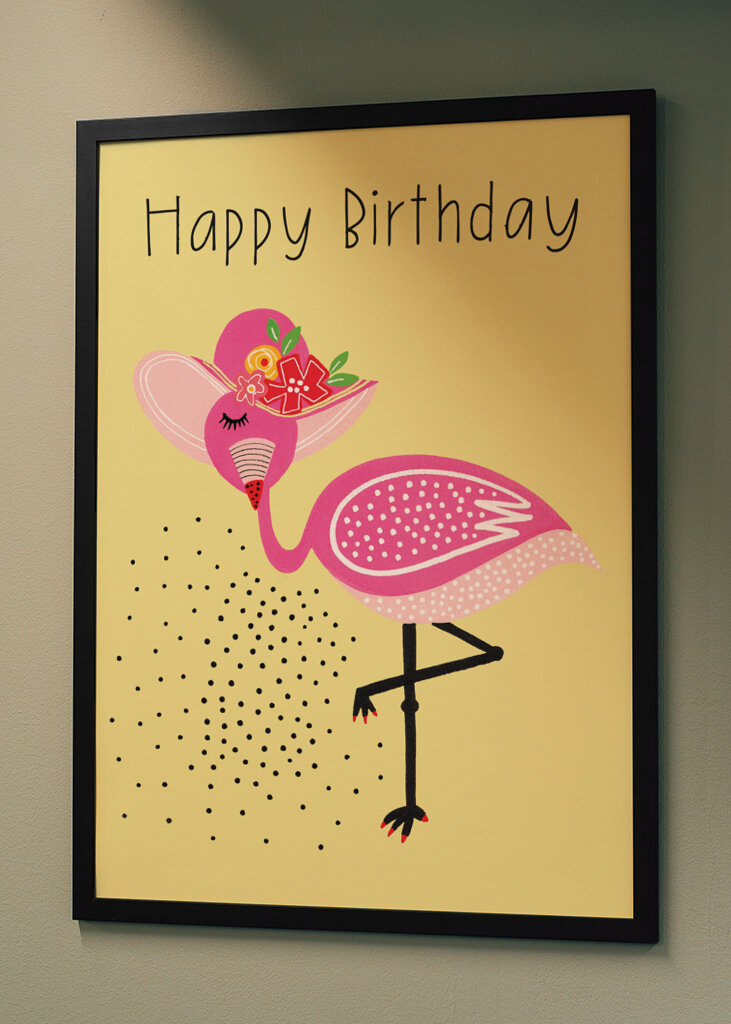 Birthday Flamingo