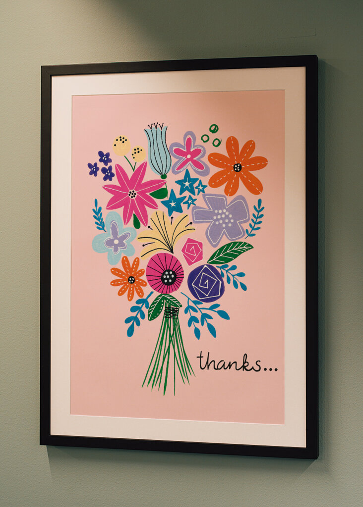 Colorful Bouquet Illustration