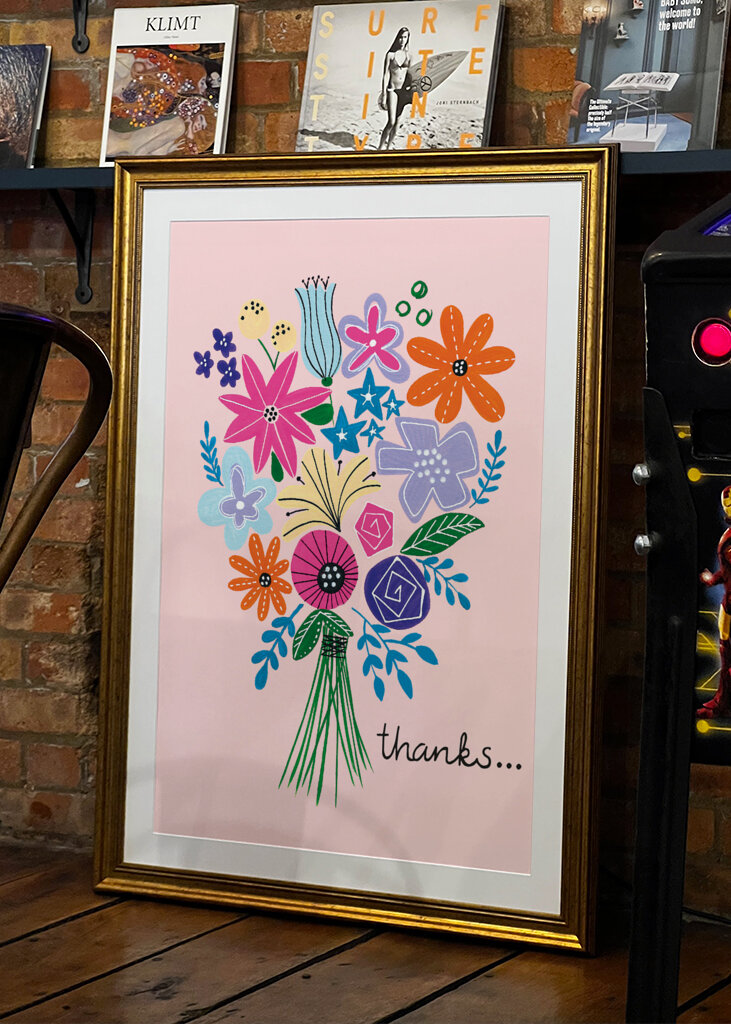 Colorful Bouquet Illustration