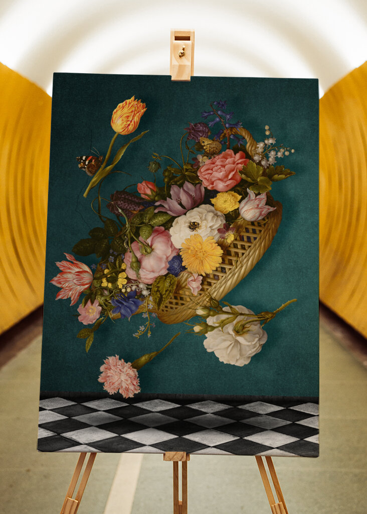 Floating Floral Basket