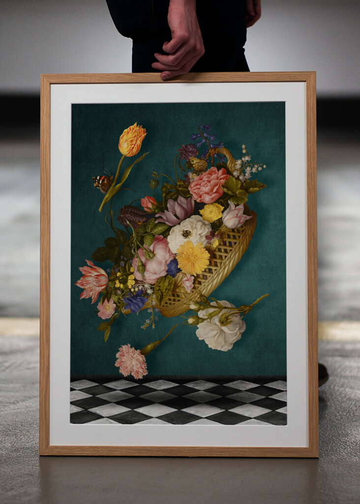 Floating Floral Basket