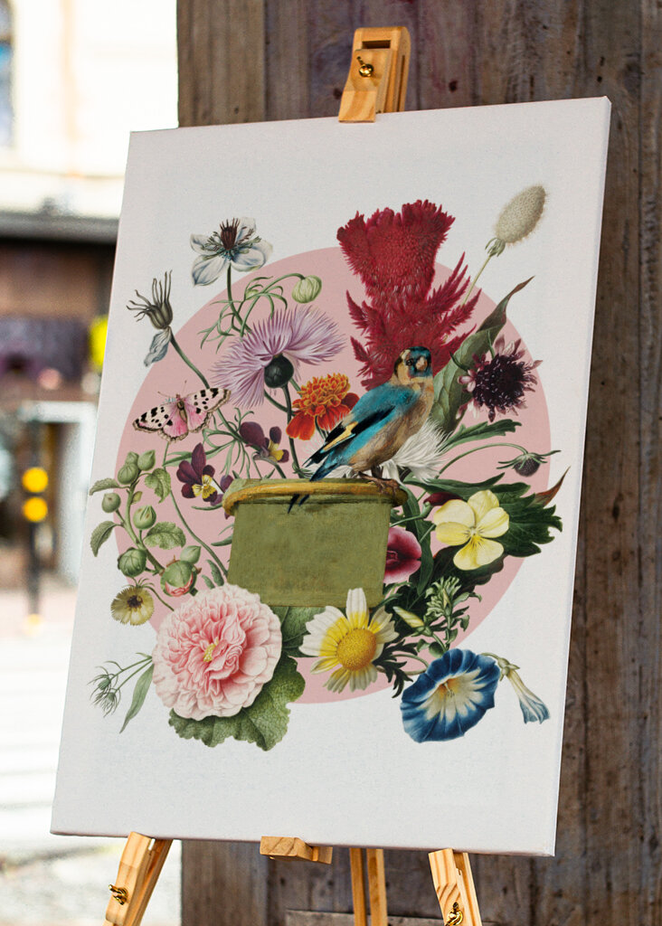 Colorful Bird Perched On A Box